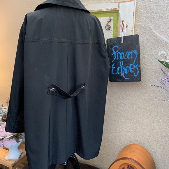 Vintage "Weather Tamer" Black Swing Coat Sz: 3X - Picture 4 of 11